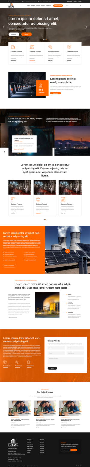 Web Design by Robook for Ideal Construction | Design: #25114428