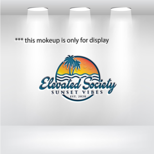 Elevated Society Sunset Vibes EST. 2020 | Logo Design by Ochieng