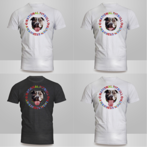 National Pitbull Awareness Month | T-shirt Design by Kero