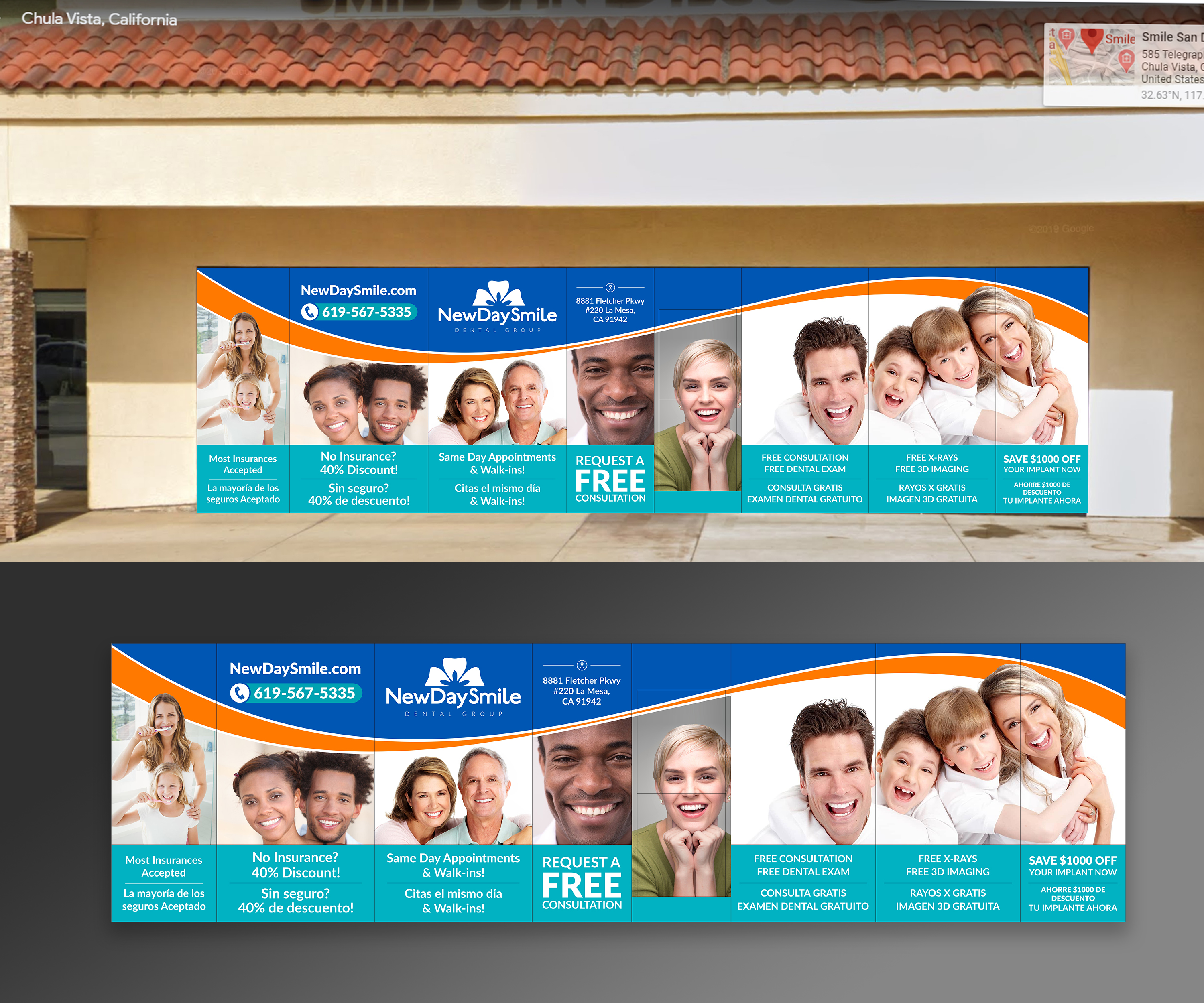 Diseño de Señalética por ecorokerz para New Day Smile Dental Group | Diseño #25127936