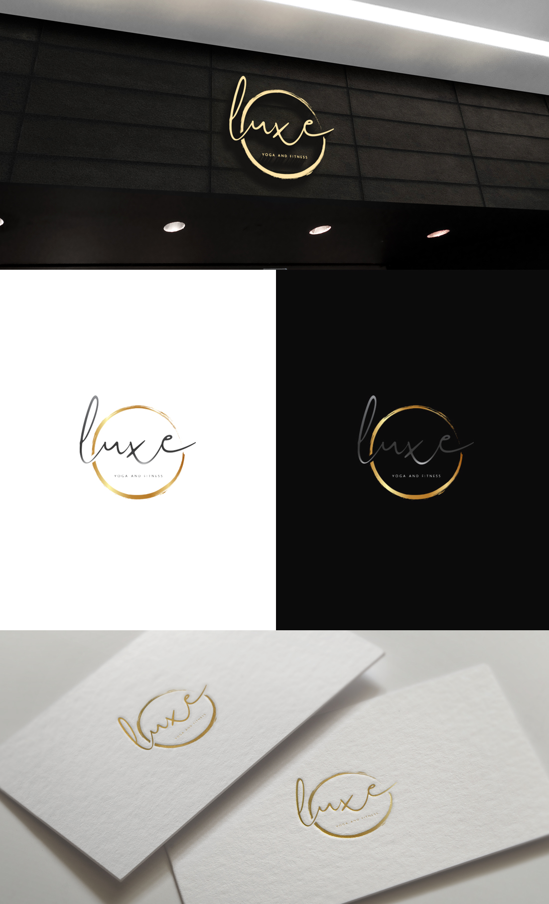 Diseño de Logo por GLDesigns para Luxe Yoga and Fitness  | Diseño #25115162