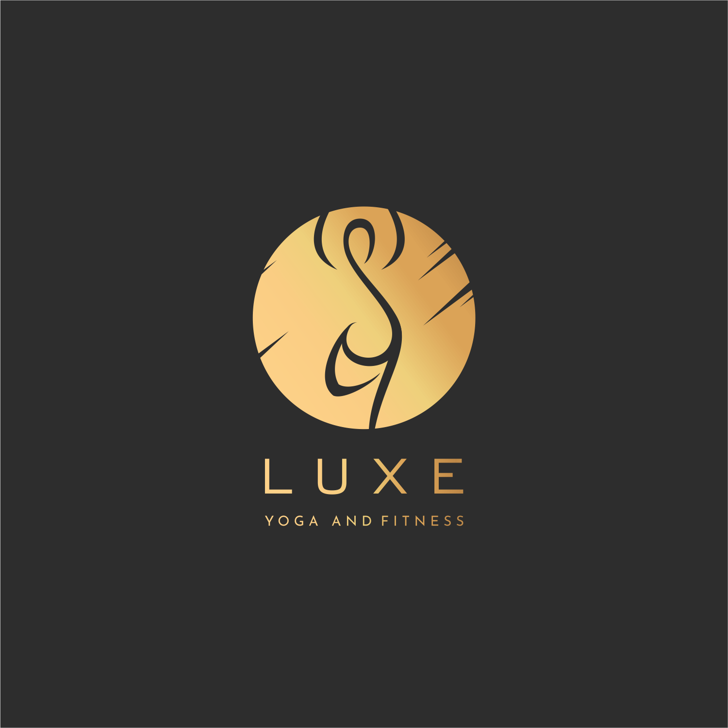 Logo-Design von ThiagoB für Luxe Yoga and Fitness  | Design #25117702