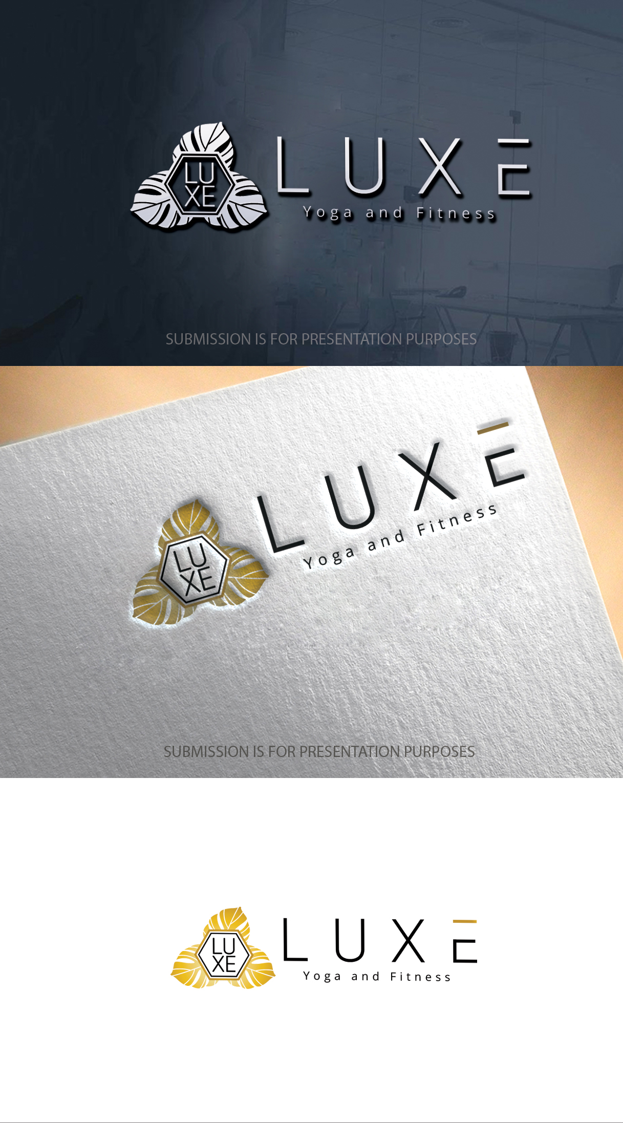 Logo Design by graphicevolution for Luxe Yoga and Fitness  | Design #25116115