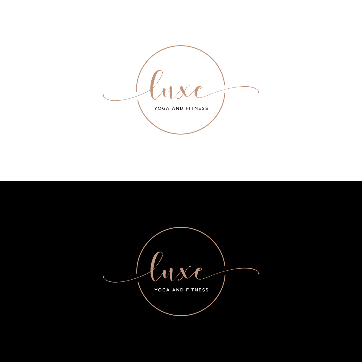 Logo Design by Carolinn for Luxe Yoga and Fitness  | Design: #25122560