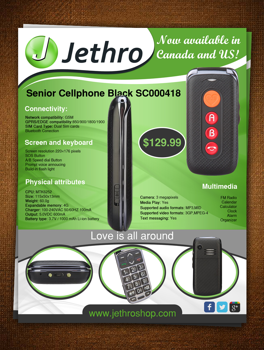 Design de Brochure par ESolz Technologies pour Jethro Senior Technology Ltd. | Design #3034851