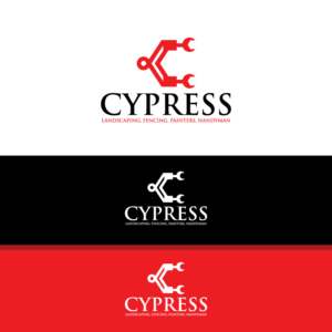 Has the word "Cypress" and words "Landscaping", "Fencing" "Painters", "Handyman",  | Logo Design by Graphic Bricks