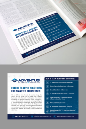 Adventus Singapore - Half Page Magazine Ad | Graphic Design by GraphicsGuru
