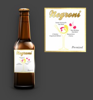 2 Stickers design for pre-mixed cocktails | Diseño de Sticker por Petter Goms