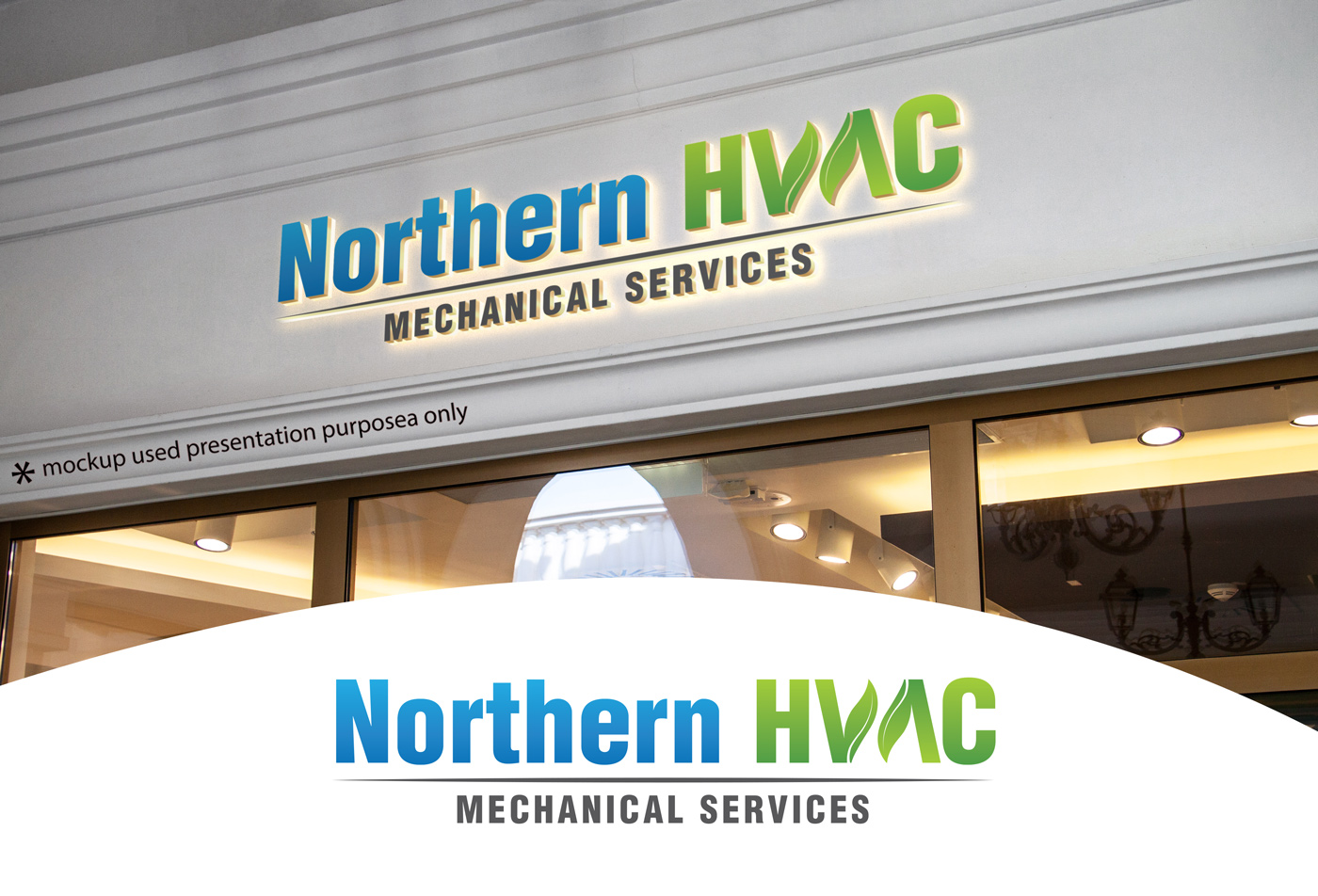 Logo-Design von Rubia@ für Northern HVAC | Design #25133161