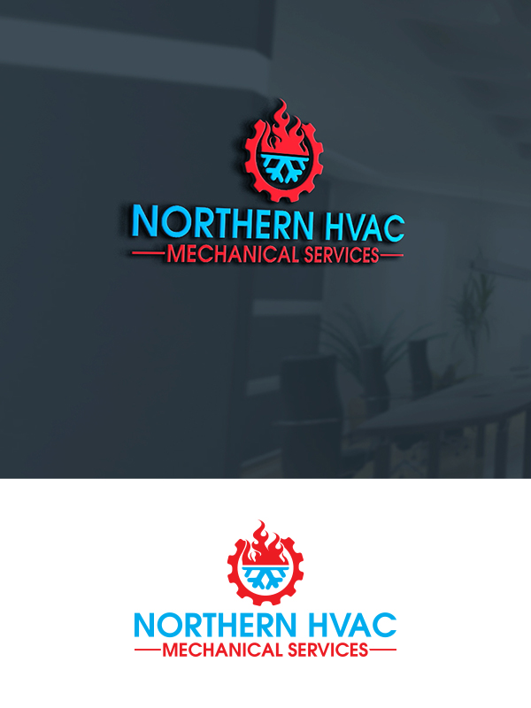 Bold, Masculine, Hvac Logo Design for Northern HVAC Mechanical Services