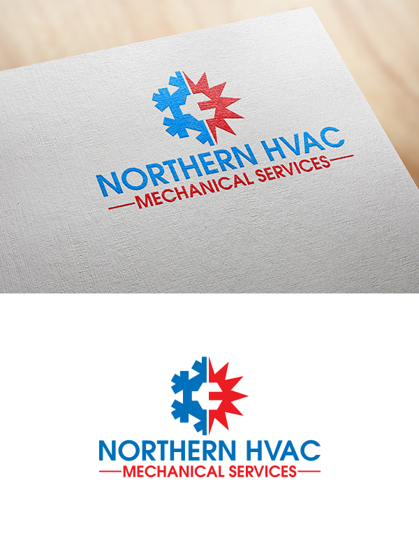 Bold, Masculine, Hvac Logo Design for Northern HVAC Mechanical Services