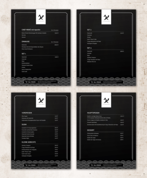 Menü-Design von sun_design für KANSHA GmbH & Co KG | Design #25150122