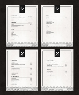 Menu Design by sun_design for KANSHA GmbH & Co KG | Design: #25157870