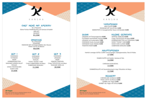 Menu Design by eleven for KANSHA GmbH & Co KG | Design: #25164596