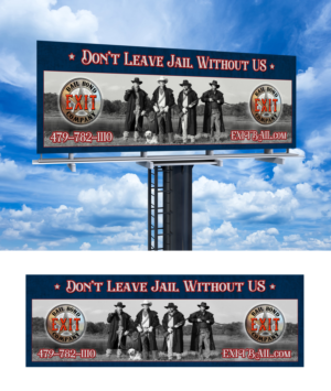 Digital Billboard Collection for Exit Bail Bond Company | Werbetafel-Design von SL Designer