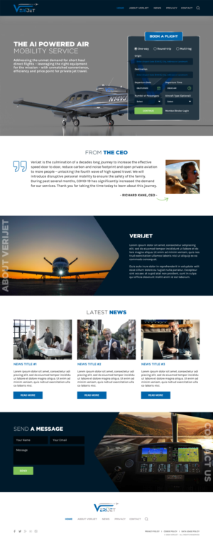 Cool website to book tickets on a fleet of amazing jets | Diseño Web por -Marc-