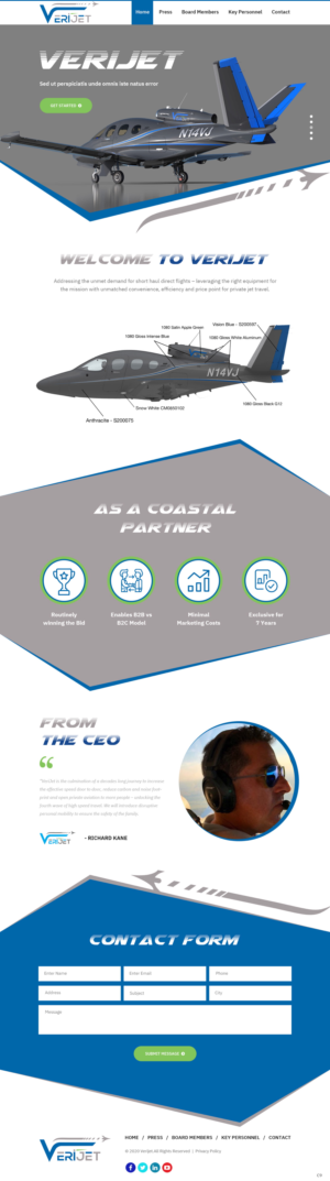 Web-Design von pb für Verijet | Design: #25139166