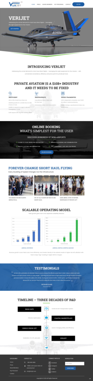 Web-Design von pb für Verijet | Design: #25139174