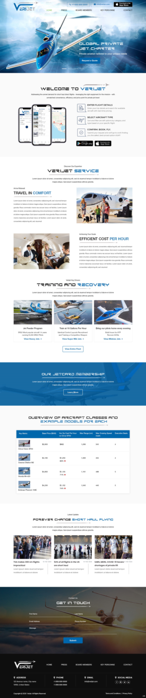 Web-Design von pb für Verijet | Design: #25139175