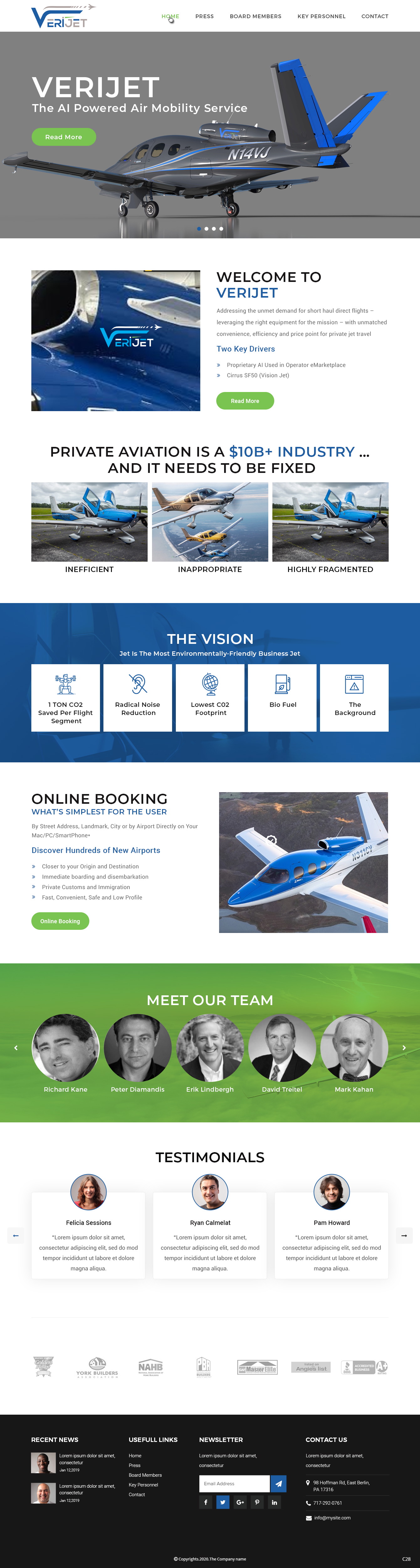 Web Design by pb for Verijet | Design #25139178