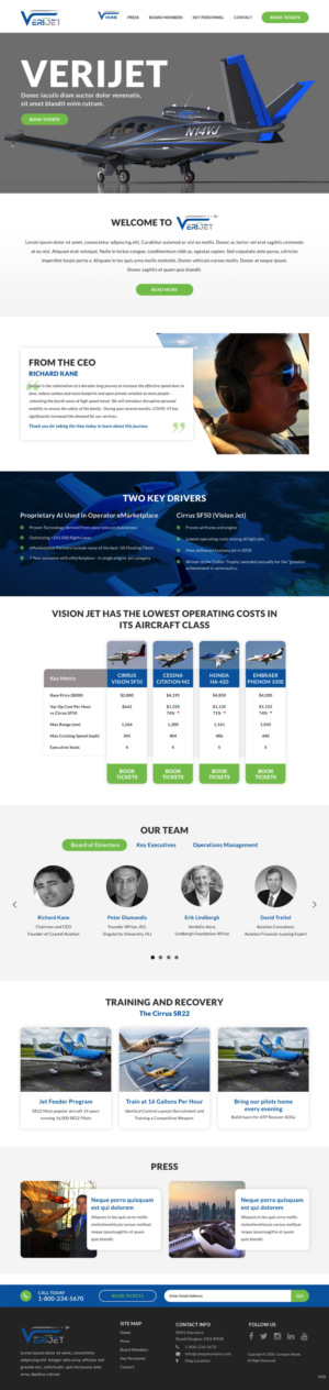 Web-Design von pb für Verijet | Design: #25139182