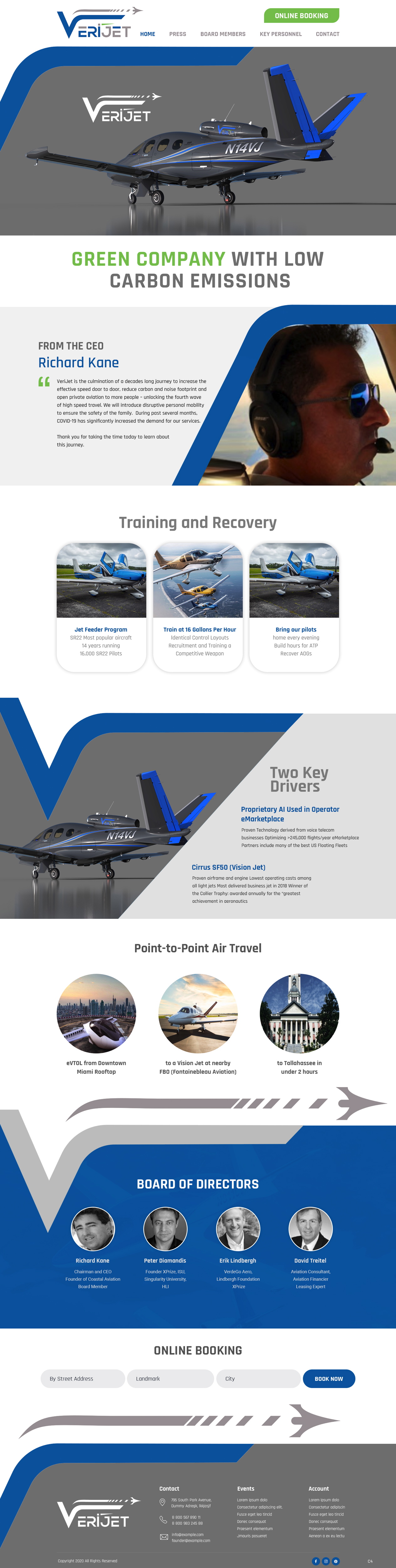 Web Design by pb for Verijet | Design #25188897