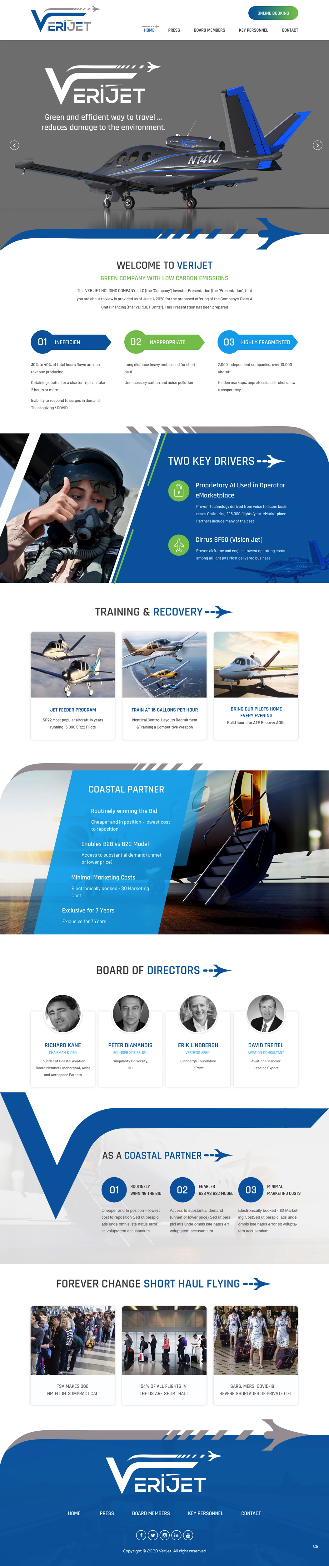 Web Design by pb for Verijet | Design #25188898