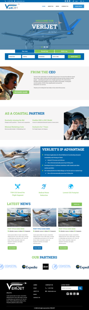 Web Design by Creative Slices for Verijet | Design: #25163138