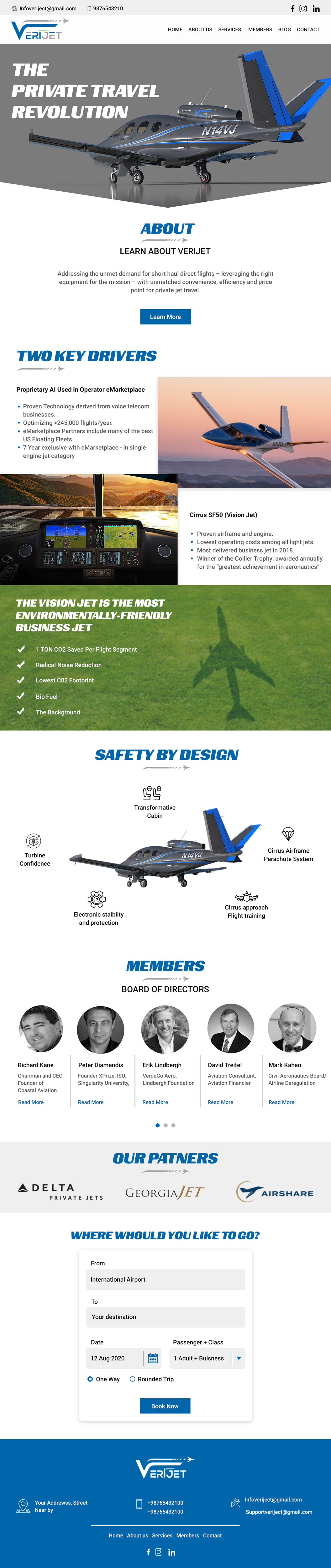 Web Design by Creative Slices for Verijet | Design #25163187