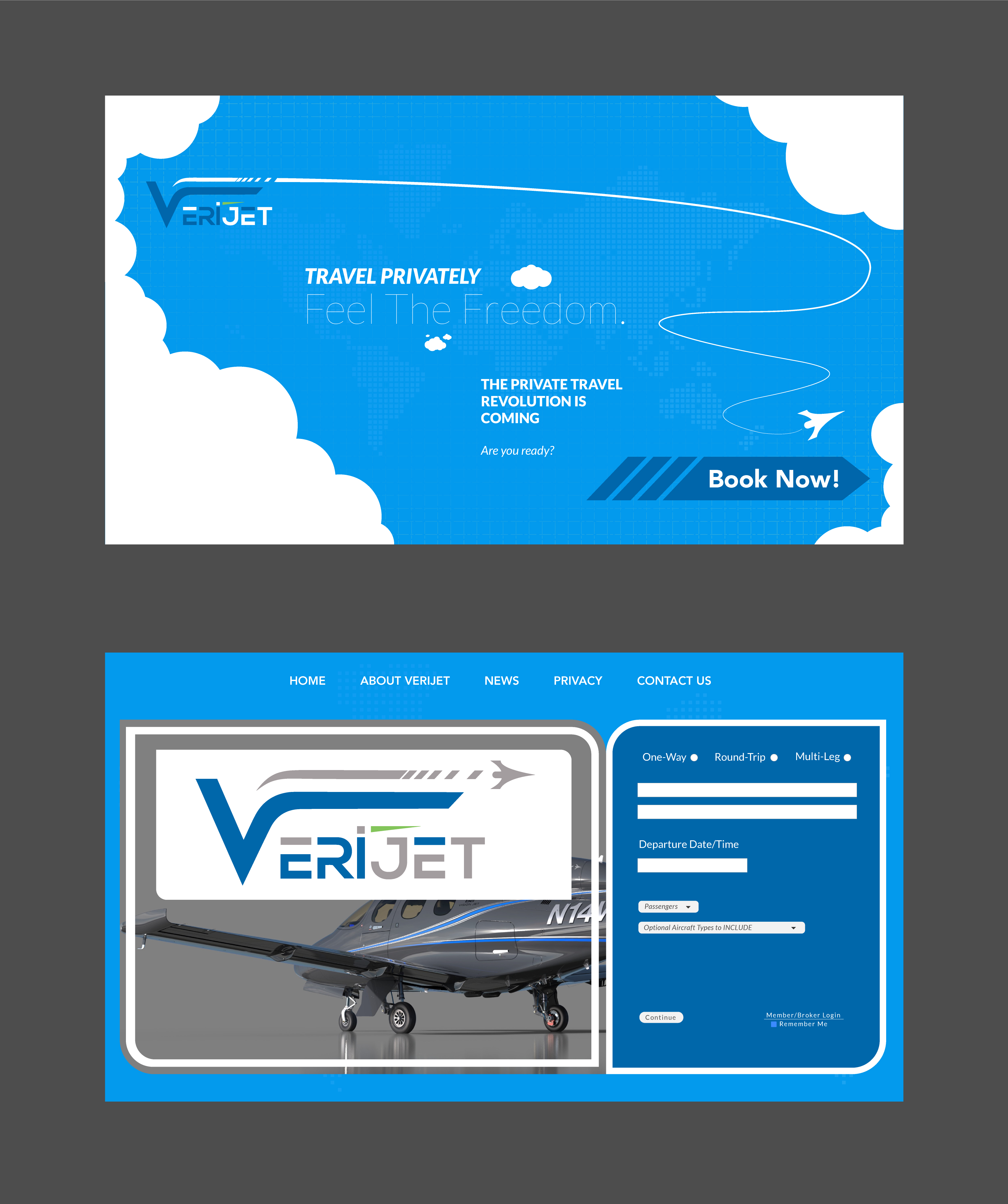 Web Design by srhzaidi for Verijet | Design #25179468
