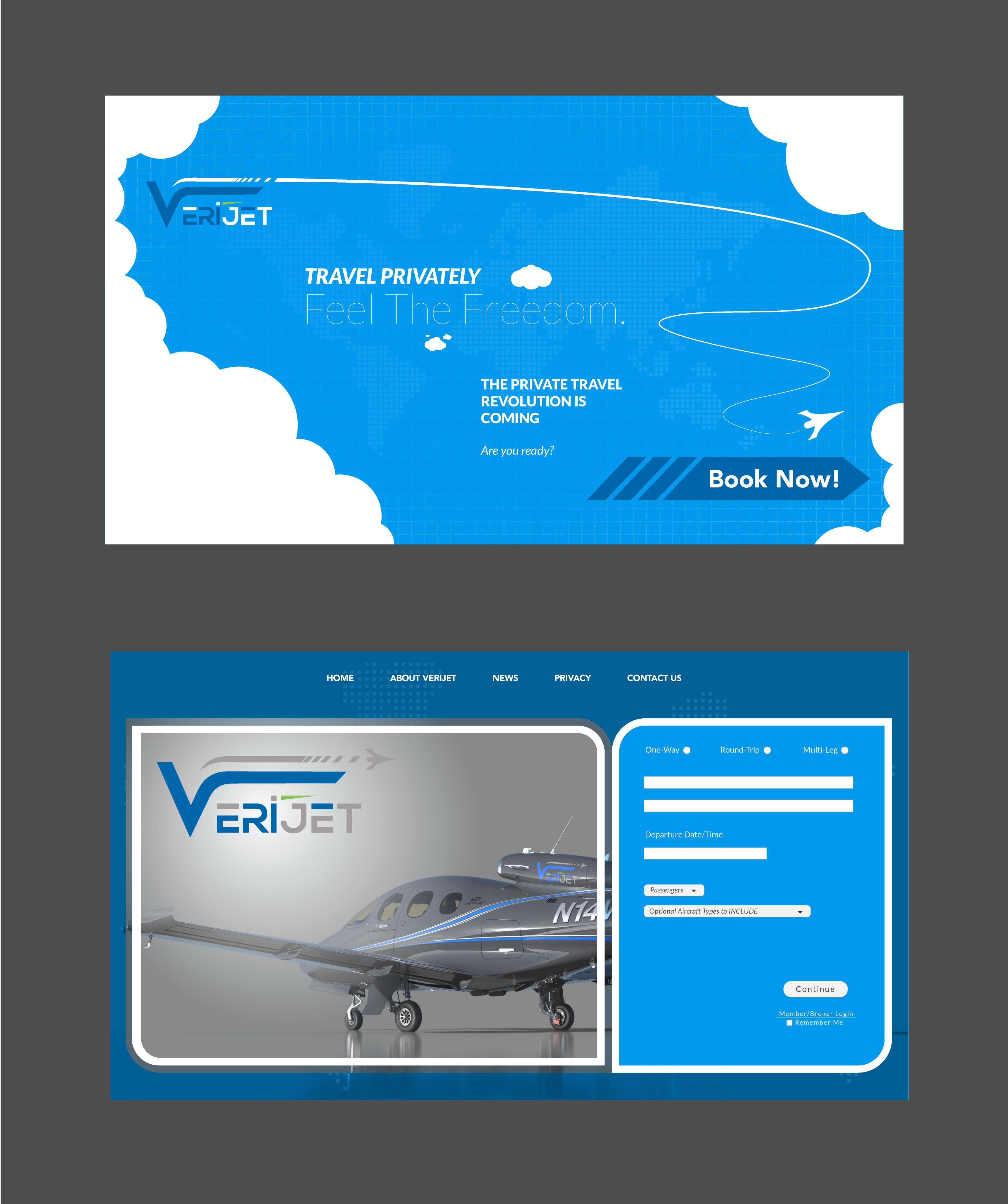 Diseño Web por srhzaidi para Verijet | Diseño #25179856