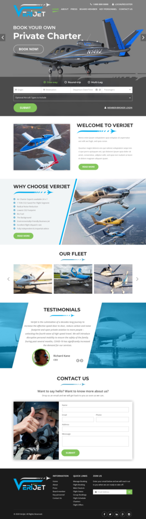 Diseño Web por Starlyn DS para Verijet | Diseño #25174327