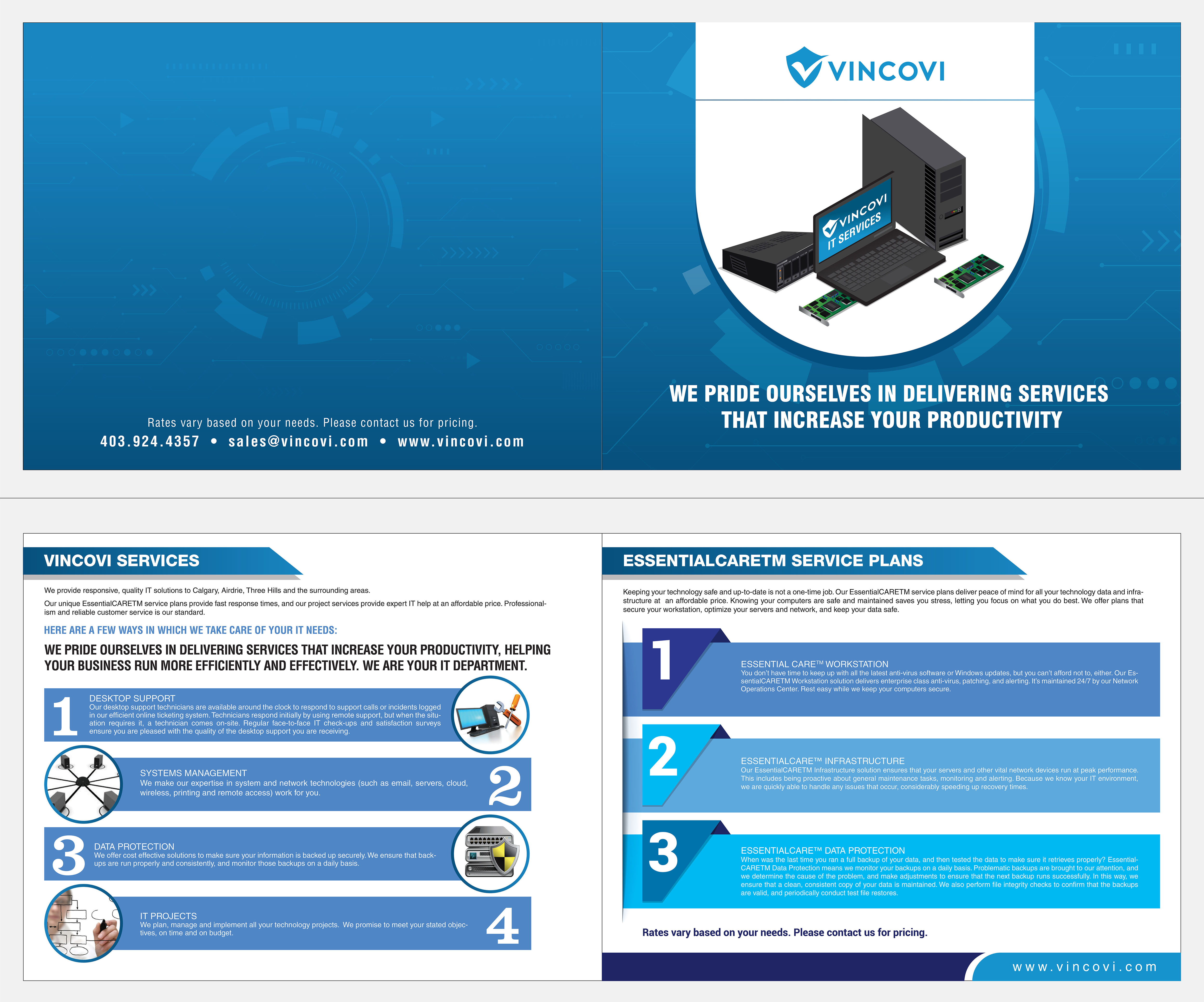Flyer Design by Harish 33 for VINCOVI Technology Solutions Inc | Design #25188572