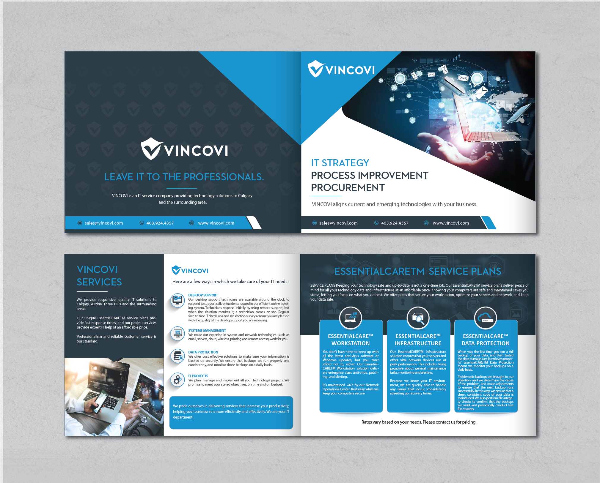 Flyer Design by alex989 for VINCOVI Technology Solutions Inc | Design #25136381