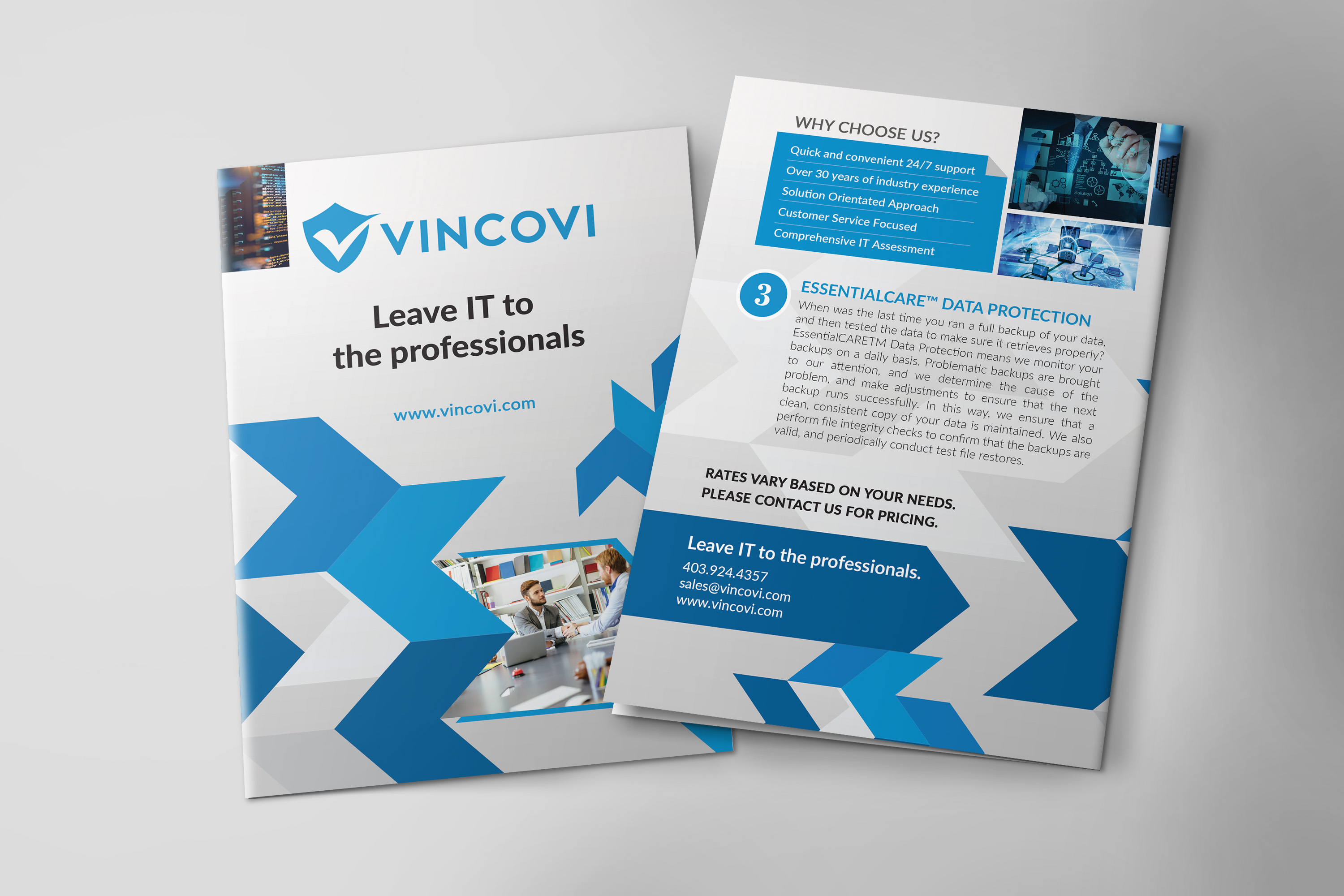 Flyer Design by dhonivenkat for VINCOVI Technology Solutions Inc | Design #25176520