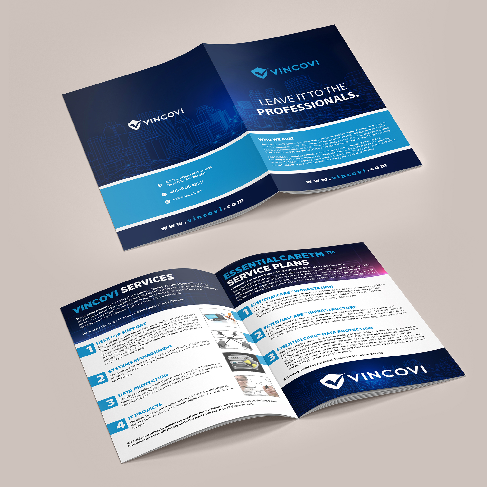 Flyer Design by debdesign for VINCOVI Technology Solutions Inc | Design #25149030