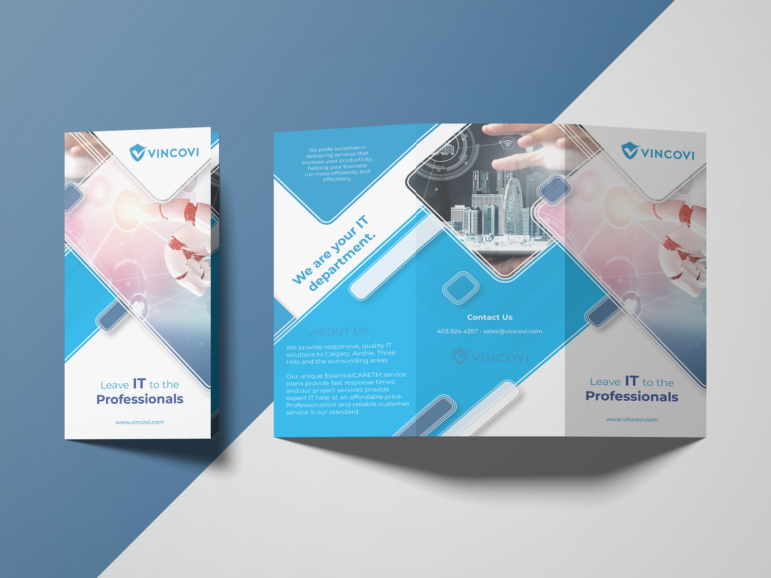 Flyer Design by Louie Fuentes | Manobo Graphic Design Services for VINCOVI Technology Solutions Inc | Design #25138970