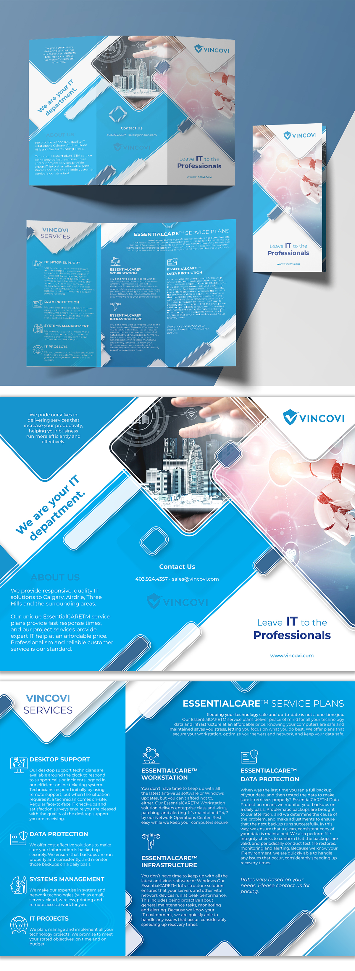 Flyer Design by Louie Fuentes | Manobo Graphic Design Services for VINCOVI Technology Solutions Inc | Design #25142622