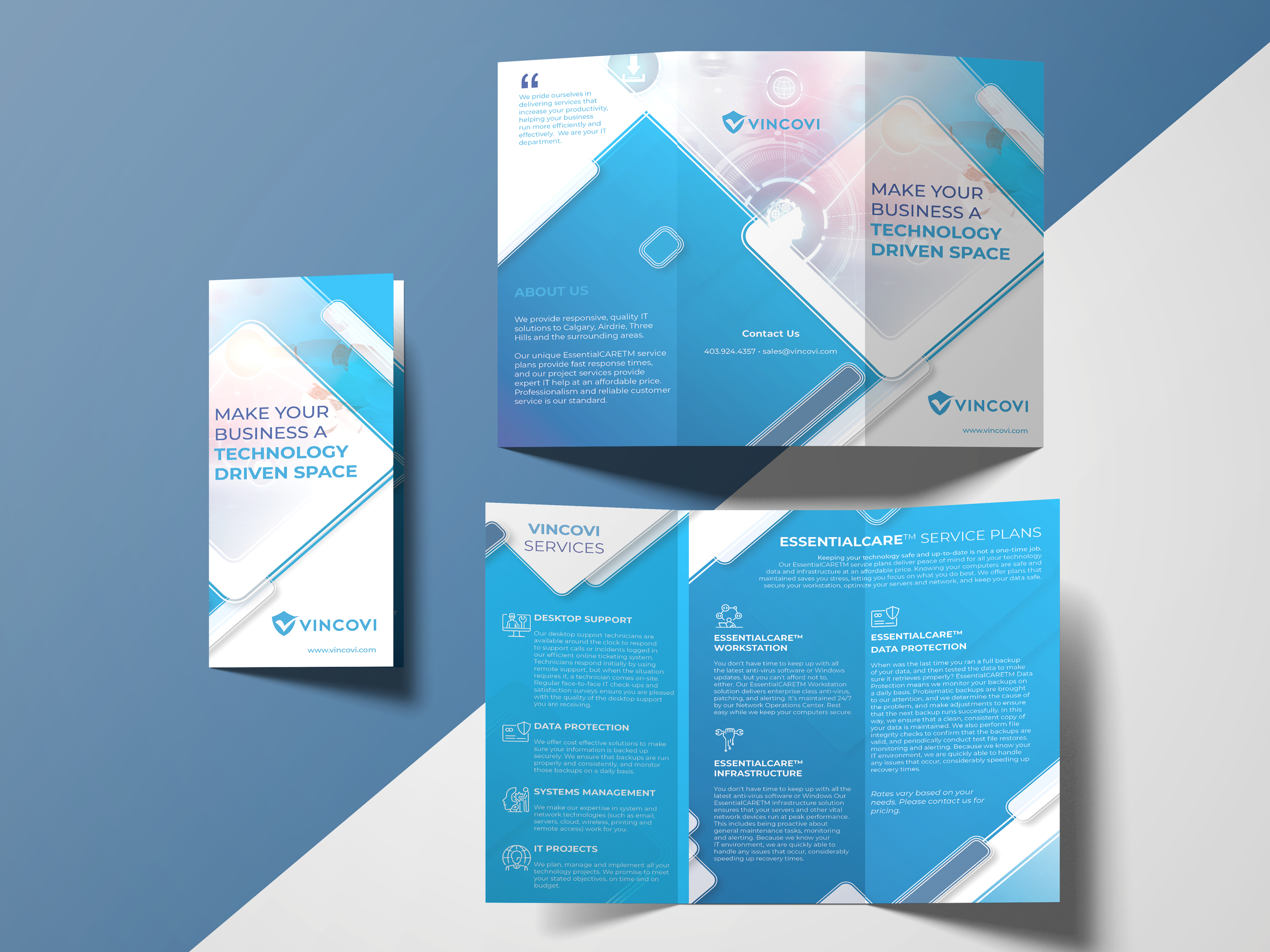 Flyer Design by Louie Fuentes | Manobo Graphic Design Services for VINCOVI Technology Solutions Inc | Design #25143327