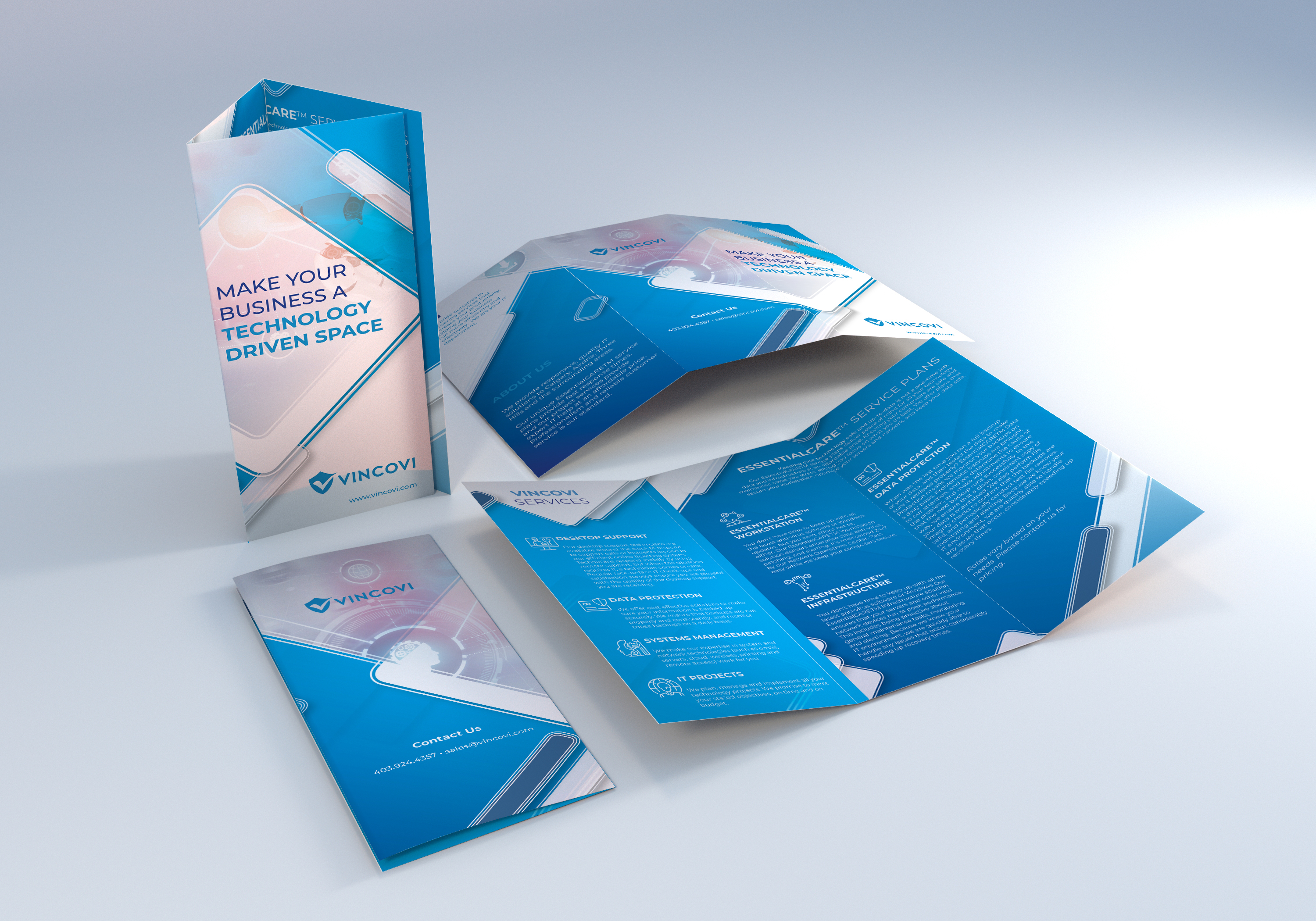 Flyer Design by Louie Fuentes | Manobo Graphic Design Services for VINCOVI Technology Solutions Inc | Design #25143750