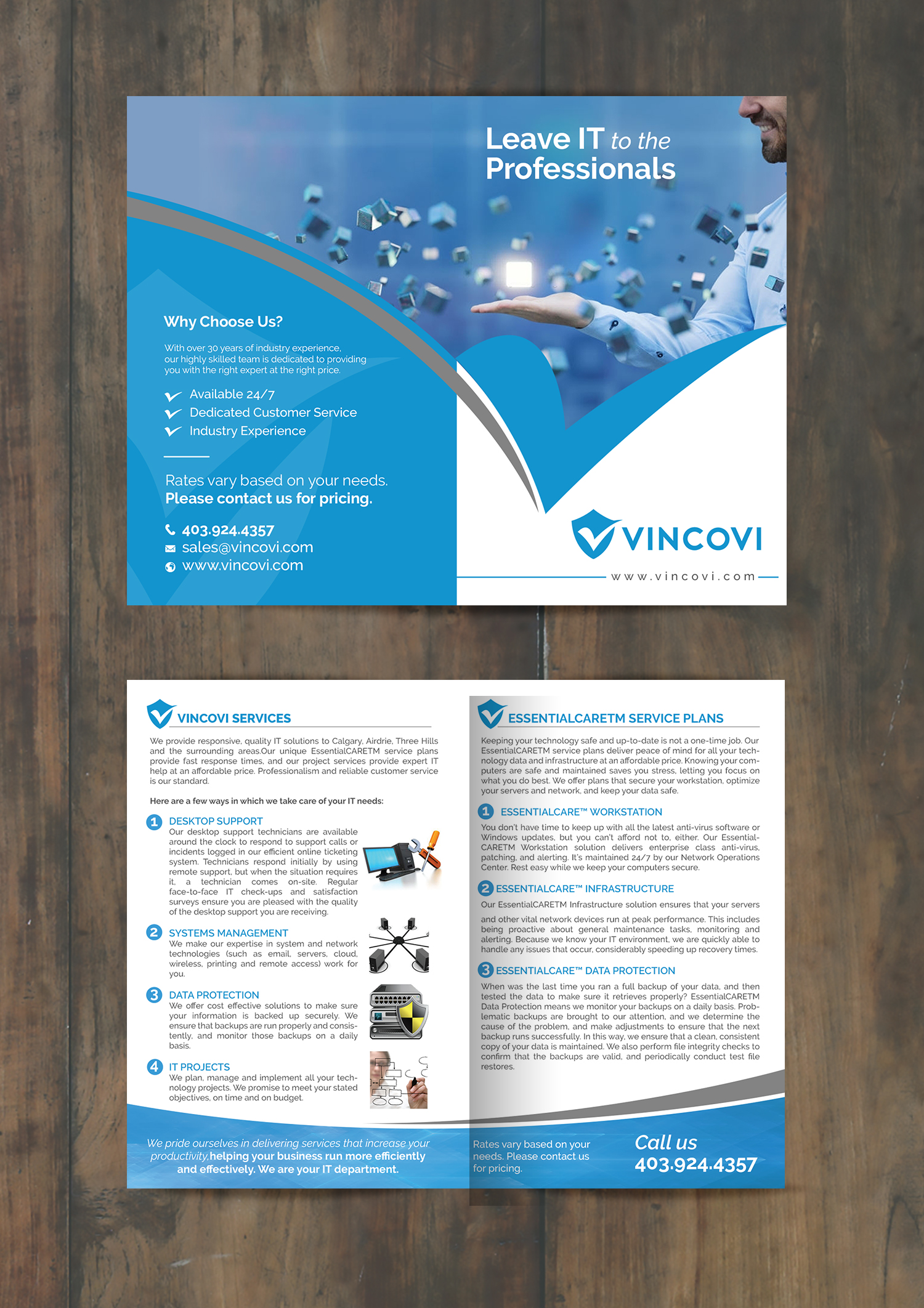 Flyer Design by chandrayaan.creative for VINCOVI Technology Solutions Inc | Design #25163902