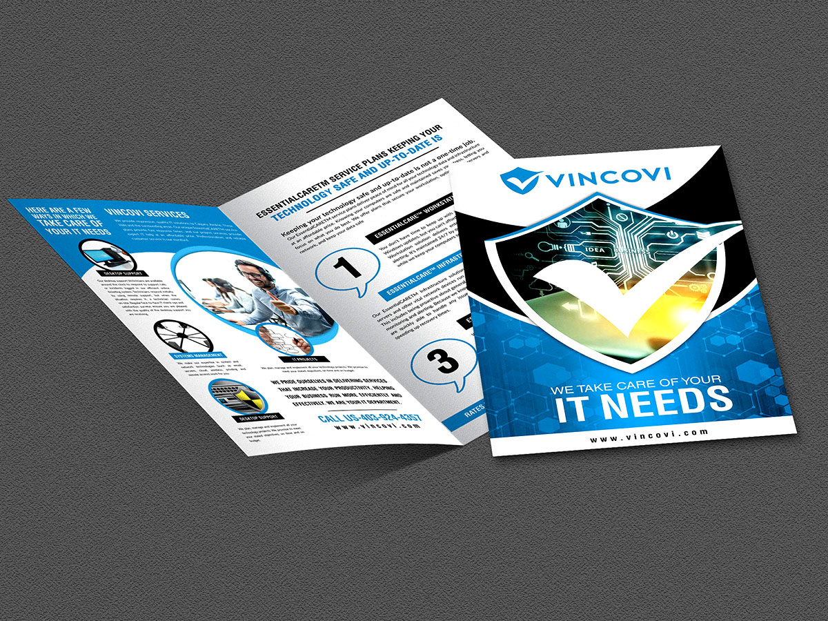 Flyer Design by n214008 for VINCOVI Technology Solutions Inc | Design #25179527