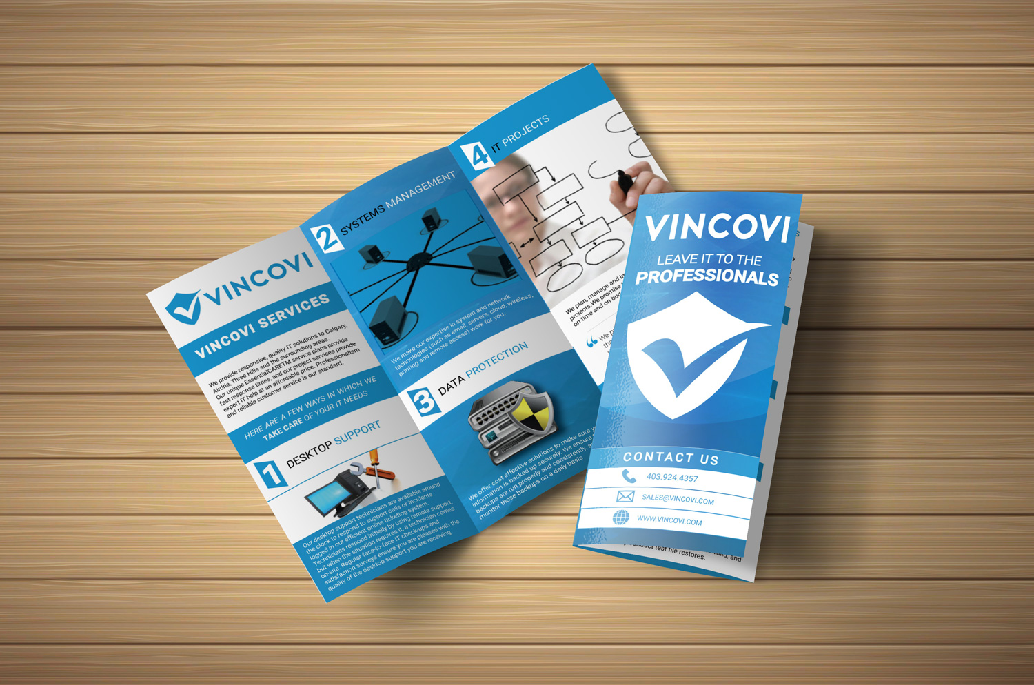 Flyer Design by CreativeFeather for VINCOVI Technology Solutions Inc | Design #25166913