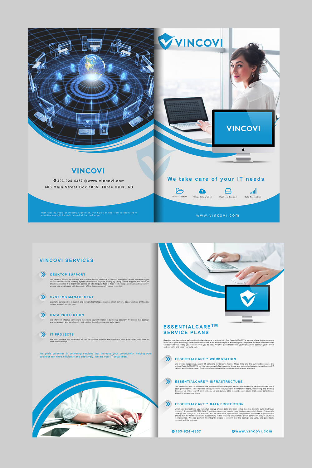 Flyer Design by MAHESH101 for VINCOVI Technology Solutions Inc | Design #25189325