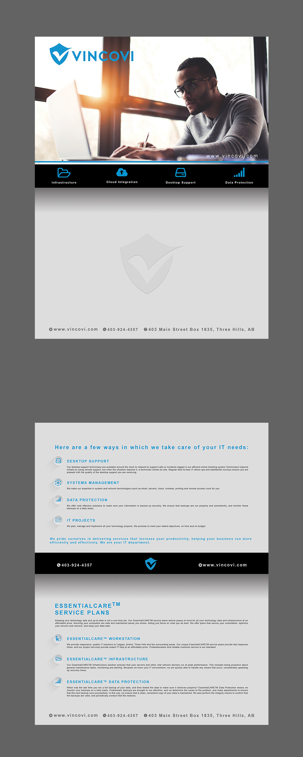 Flyer Design by MAHESH101 for VINCOVI Technology Solutions Inc | Design #25195657