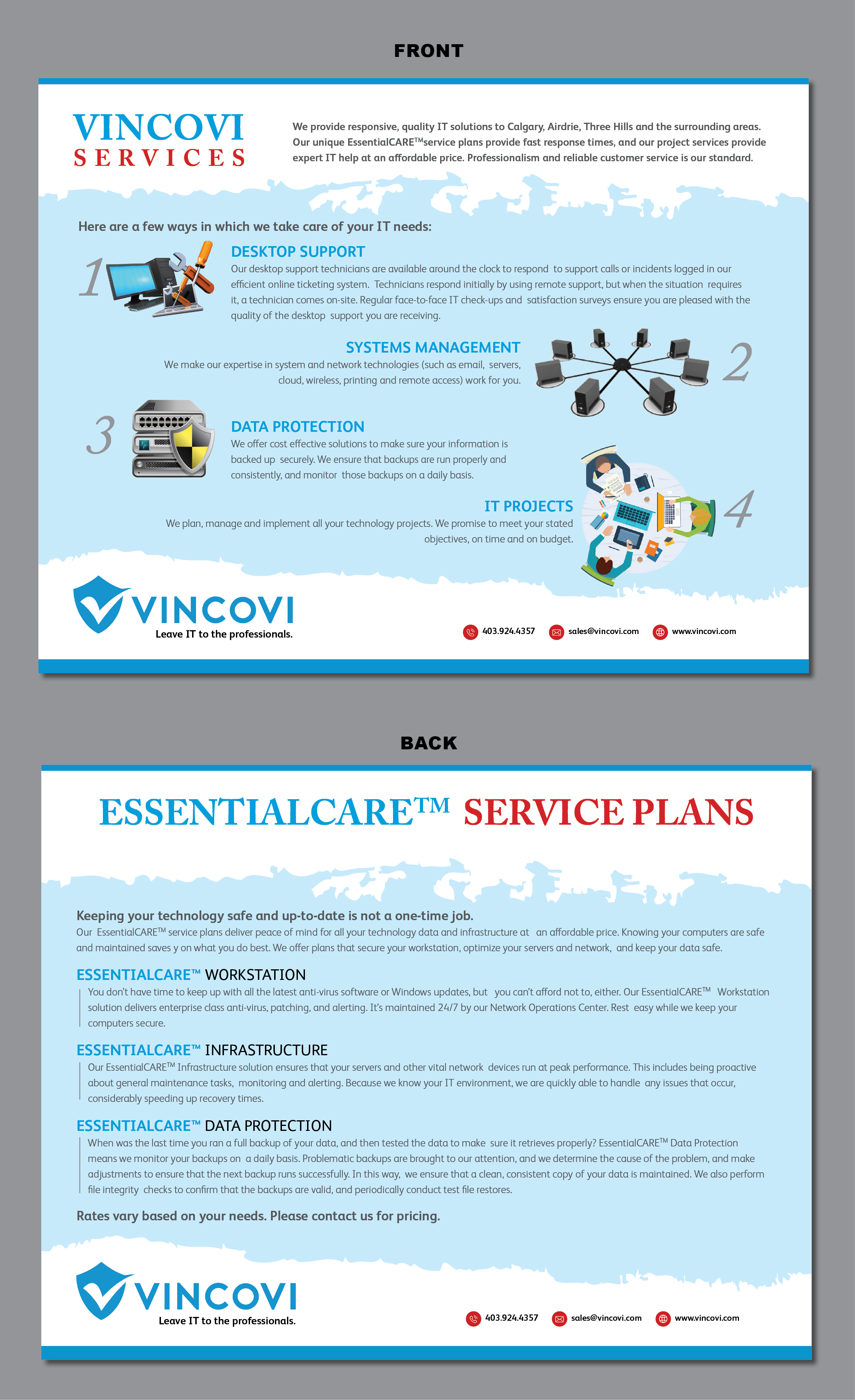 Flyer Design by Creative Slices for VINCOVI Technology Solutions Inc | Design #25164381