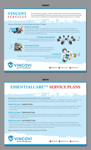 Flyer Design by Creative Slices for VINCOVI Technology Solutions Inc | Design: #25164381