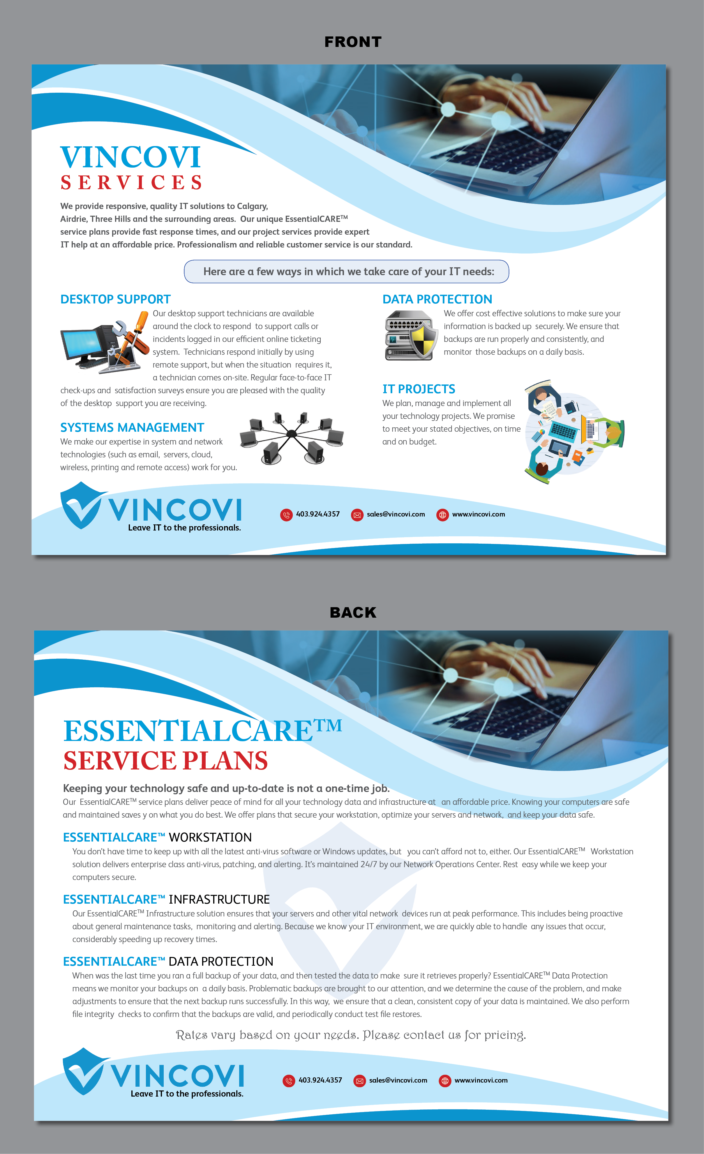 Flyer Design by Creative Slices for VINCOVI Technology Solutions Inc | Design #25194125