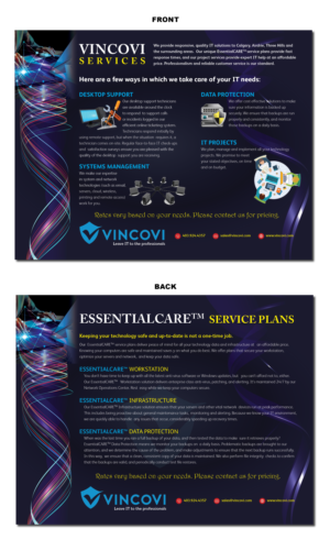 Flyer Design by Creative Slices for VINCOVI Technology Solutions Inc | Design: #25194138