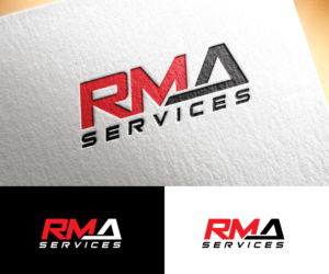"RMA" logo and "RMA Services" logo ("Services" underneath "RMA") | Logo Design by step forward 2